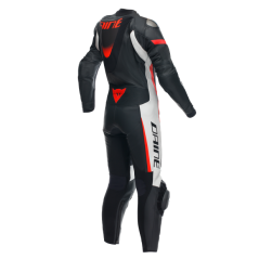 Dainese wear Dainese Grobnik Lady Leather 1Pc Suit Perf. Black/White/Fluo-Red | 202513484-N32 | dai_202513484-N32_54 | euronetbike-net