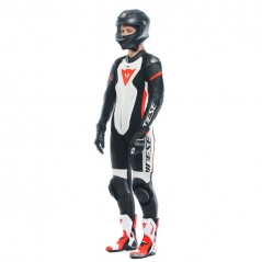 Dainese wear Dainese Grobnik Lady Leather 1Pc Suit Perf. Black/White/Fluo-Red | 202513484-N32 | dai_202513484-N32_54 | euronetbike-net
