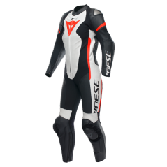 Dainese wear Dainese Grobnik Lady Leather 1Pc Suit Perf. Black/White/Fluo-Red | 202513484-N32 | dai_202513484-N32_54 | euronetbike-net