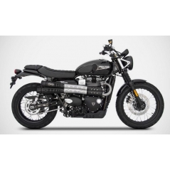 Zard exhaust Zard Six Days-Black Stainless Homologated E4/E5 Slip-Ons | ZTP017S10SSO-B | zar_ZTP017S10SSO-B | euronetbike-net