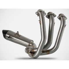 Zard exhaust Zard Stainless Racing Full Kit And Carbon End Cap | ZTP101S00SCR | zar_ZTP101S00SCR | euronetbike-net