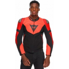 Dainese wear Dainese IPERATTIVA LEATHER-TEX JACKET, RED-FLUO/BLACK | 2015300036-779 | dai_2015300036-779_62 | euronetbike-net