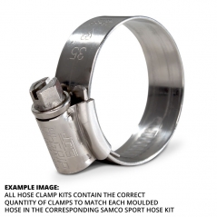 SAMCO SPORT Samco Sport Marine-grade 304 W37 Stainless Steel Radiator Hose Clamp Kit | CKDUC-40 | samco_CKDUC-40 | euronetbike-net