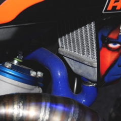 SAMCO SPORT Samco Sport Gas Gas MC 50 2021 3 Piece Samco Sport Silicone Radiator Coolant Hose Kit | KTM-45-BU | samco_KTM-45-BU | euronetbike-net