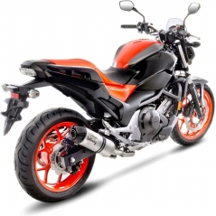 Leovince Leovince LV ONE EVO SLIP-ON, STAINLESS STEEL, CARBON FIBER End Cap Ece-Approved for HONDA INTEGRA 750/DCT/ABS (2016-2019) | 14189E | leo_14189E | euronetbike-net