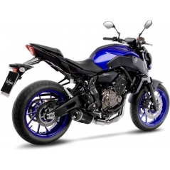 Leovince Leovince LV ONE EVO FULL SYSTEM2/1, CARBON FIBER, CARBON FIBER End Cap Ece/Eu-Approved for YAMAHA MT-07/FZ-07 (2017-2019) | 14252EK | leo_14252EK | euronetbike-net