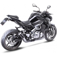 Leovince Leovince LV-10 BLACK SLIP-ON, STAINLESS STEEL, STAINLESS STEEL End Cap Ece-Approved for KAWASAKI Z 900 (2017-2019) | 15204B | leo_15204B | euronetbike-net