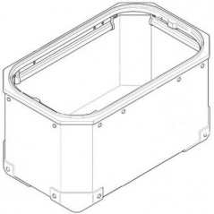 GIVI Parts GIVI Suitcase Bottom Aluminum Black Right For Obkn48Br | ZOBKN48BRFM | givi_ZOBKN48BRFM | euronetbike-net