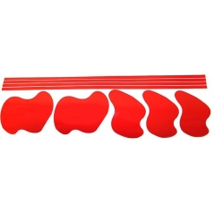 Hornig BMW parts Hornig Decor sticker set red | DekoGSr | HG_DekoGSr | euronetbike-net