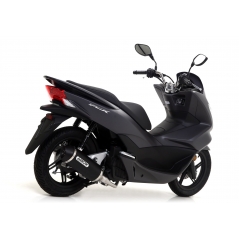 Arrow ARROW HONDA PCX 125 '12/17 - PCX 150 '12/16 HOMOLOGATED ALUMINIUM DARK URBAN SILEN. WITH DARK STAINLESS STEEL END CAP | 53519ANN | arr_53519ANN | euronetbike-net