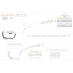 Arrow ARROW HONDA CBR 600 RR '13 4:2:1 STEEL COLLECTORS FOR ORIGINAL AND ARROW SILENCERS | 71492MI | arr_71492MI | euronetbike-net
