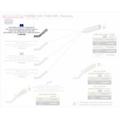 Arrow ARROW APRILIA RSV 4 HOMOLOGATED EURO4 LINK PIPE | 71627KZ | arr_71627KZ | euronetbike-net