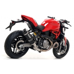Arrow ARROW DUCATI MONSTER 821'18 HOMOLOGATED RACE TECH ALUMINIUM DARK SILENCER WITH CARBON END CAP FOR ARROW LINK PIPE | 71877AKN | arr_71877AKN | euronetbike-net