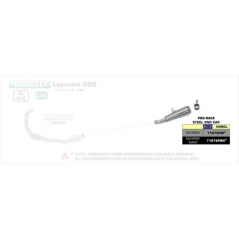 Arrow ARROW BENELLI LEONCINO 500 '17/18 HOMOLOGATED PRO-RACE NICHROM DARK SILENCER FOR ORIGINAL AND ARROW COLLECTORS | 71879PRN | arr_71879PRN | euronetbike-net