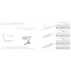 Arrow Arrow Benelli Bn 302S 2019 Racing Inox Linkpipe For Arrow Thunder Exhaust And Original Or Arrow Collectors | 71721MI | arr_71721MI | euronetbike-net