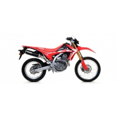 Arrow ARROW HONDA CRF 250 '17 HOMOLOGATED ALUMINIUM DARK THUNDER SILENCER WITH CARBON END CAP FOR ARROW LINK PIPES | 72528AKN | arr_72528AKN | euronetbike-net
