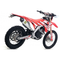 Arrow ARROW HONDA CRF 450L '19 HOMOLOGATED RACE TECH ALUMINIUM SILENCER WITH CARBON END CAP AND WELDED LINK PIPE | 72530AK | arr_72530AK | euronetbike-net