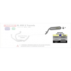 Arrow ARROW HONDA XL 650 V TRANSALP '05 ALUMINIUM HOMOLOGATED EXHAUST | 72606AO | arr_72606AO | euronetbike-net