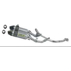 Arrow ARROW APRILIA SX-V 4.5/5.5 '07/11 FULL TITANIUM MX COMPETITION FULL SYSTEM RH + LH WITH CARBON END CAP | 75110TK | arr_75110TK | euronetbike-net