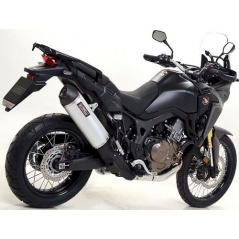 Giannelli exhaust GIANNELI HONDA CRF 1000 L AFRICA TWIN'16-17 MAXI OVAL ALUMINIUM SIL. WITH CARBON END CAP | 73823A2Y | gi_73823A2Y | euronetbike-net