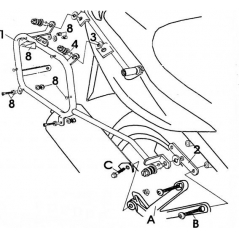 Fehling carriers & handlebars Fehling Side Case Holder Delock for Givi/Kappa (Monkey) Cases, black incl. Mounting Kit | 6982 ST | feh_6982_ST | euronetbike-net