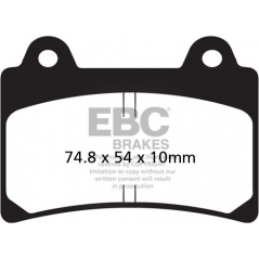 EBC brakes EBC-Brakes USA Made Double-H Series Sintered Brake Pads to fit Front Left | ebc_FA123HH | euronetbike-net
