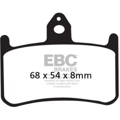 EBC brakes EBC-Brakes USA Made Double-H Series Sintered Brake Pads to fit Front Left | ebc_FA187HH | euronetbike-net