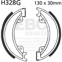 EBC brakes EBC-Brakes Motorcycle Grooved Replacement Brake Shoes to fit Front Left | ebc_H328G | euronetbike-net