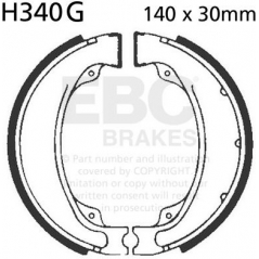 EBC brakes EBC-Brakes Motorcycle Grooved Replacement Brake Shoes to fit Rear Right | ebc_H340G | euronetbike-net