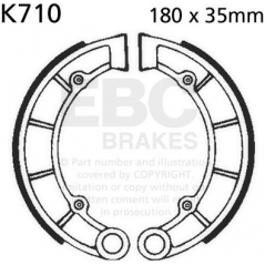 EBC brakes EBC-Brakes Plain Motorcycle Replacement Brake Shoes to fit Rear Right | ebc_K710 | euronetbike-net