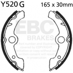 EBC brakes EBC-Brakes Motorcycle Grooved Replacement Brake Shoes to fit Front Left | ebc_Y520G | euronetbike-net