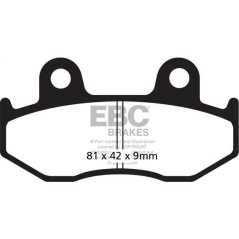 EBC brakes EBC-Brakes Carbon TT Pads for Enduro/MX Bikes to fit Rear Right | ebc_FA323TT | euronetbike-net