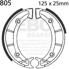 EBC brakes EBC-Brakes Plain Motorcycle Replacement Brake Shoes to fit Front Left | ebc_805 | euronetbike-net
