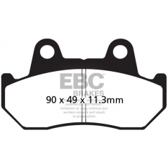 EBC brakes EBC-Brakes British Made Semi-Sintered V-Pads to fit Rear Left | ebc_FA069-3V | euronetbike-net