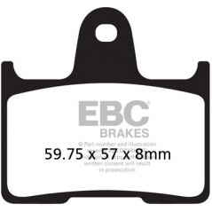 EBC brakes EBC-Brakes British Made Semi-Sintered V-Pads to fit Rear Left | ebc_FA254V | euronetbike-net