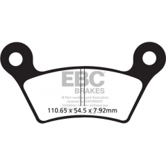 EBC brakes EBC-Brakes British Made Semi-Sintered V-Pads to fit Rear Left | ebc_FA473V | euronetbike-net
