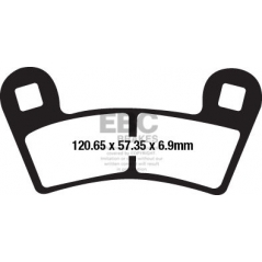 EBC brakes EBC-Brakes R Series Heavy Duty Sintered Brake Pads to fit Front Left | ebc_FA657R | euronetbike-net