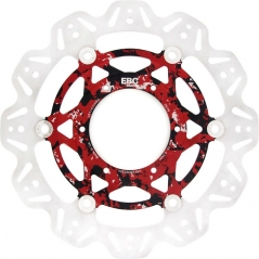EBC brakes EBC-Brakes Vee-Series Sport Bike Disc (Custom Red and Black Hub) to fit Front Left | ebc_VR1141CHRD | euronetbike-net
