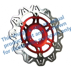 EBC brakes EBC-Brakes Vee-Series Sport Bike Disc (Red Hub) to fit Front Left | ebc_VR3003RED | euronetbike-net