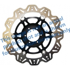 EBC brakes EBC-Brakes Vee-Series Sport Bike Disc (Black Hub) to fit Front Left | ebc_VR3098BLK | euronetbike-net