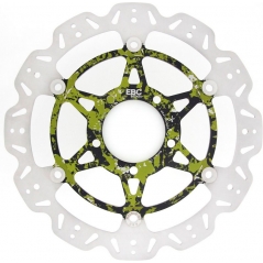 EBC brakes EBC-Brakes Vee-Series Sport Bike Disc (Custom Green and Black Hub) to fit Front Left | ebc_VR4170CHGR | euronetbike-net