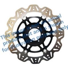 EBC brakes EBC-Brakes Vee-Series Sport Bike Disc (Black Hub) to fit Front Left | ebc_VR640BLK | euronetbike-net