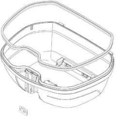 GIVI Parts GIVI Case Base For B47 Blade Tech - Black | ZB47FNTM | givi_ZB47FNTM | euronetbike-net