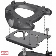 GIVI Parts Givi SR1110 BMW F 650 GS 08-12, F800 GS, F 700 GS, F 800 GS Adventure Rear Rack specific for Monokey top case, Monokey plate included | SR5107 | givi_SR5107 | euronetbike-net