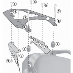 GIVI Parts Givi SR5121 BMW C 650 Sport 16- Rear Rack specific for Monokey or Monolock Cases | SR5121 | givi_SR5121 | euronetbike-net