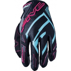 Five gloves Five Gloves OFF-ROAD MXF PRORIDER S WOMAN, GREY / BLUE / FLUO PINK, Size L | 1520018710 | five_1520018710 | euronetbike-net