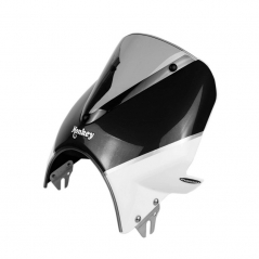 Pyramid Plastics parts Pyramid Plastics Fly Screen Pearl Shining Black/Ross White Honda Monkey 125 2018> | 21250B | pyr_21250B | euronetbike-net