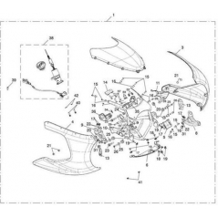 Triumph OEM Parts Triumph Conduit, Cockpit Fairing, LH. Kit, Front, Painted | T2305348 | tri_T2305348 | euronetbike-net