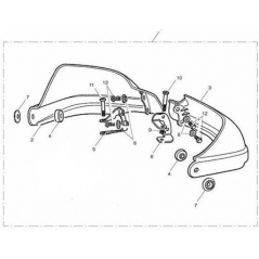 Triumph OEM Parts Triumph Knuckle Guard RH | T2309045 | tri_T2309045 | euronetbike-net