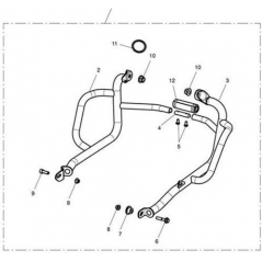 Triumph OEM Parts Triumph Dresser Bar RH S/S | T9788059 | tri_T9788059 | euronetbike-net